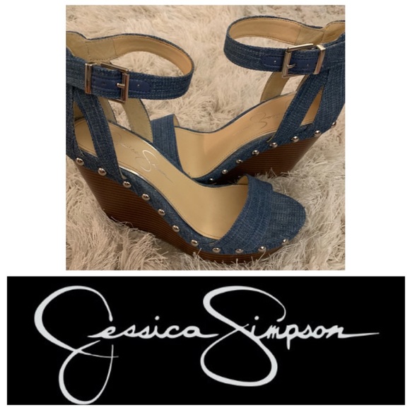 jessica simpson denim sandals